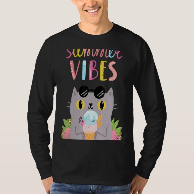 Summer Vibes Hello Summer Vibes Beach Time T-Shirt (Front)