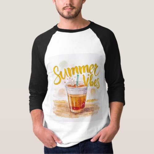 Summer Vibes Iced Tea T_Shirt