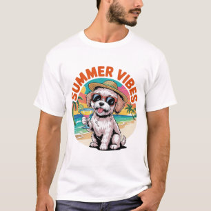 Summer Vibes Maltipoo T-Shirt