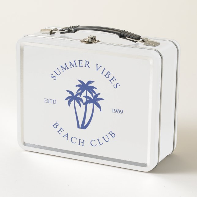 Summer Vibes Metal Lunch Box (Front)