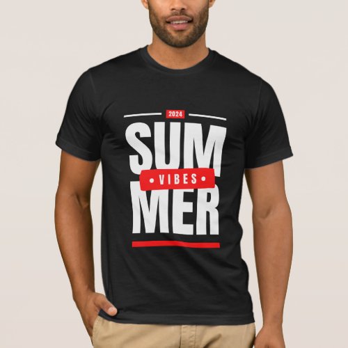 Summer Vibes Modern Motivation T_Shirt Design