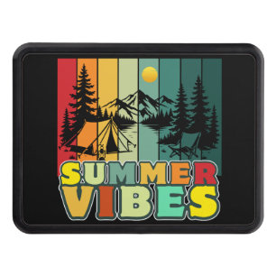 summer vibes nature camping vacation adventure hitch cover