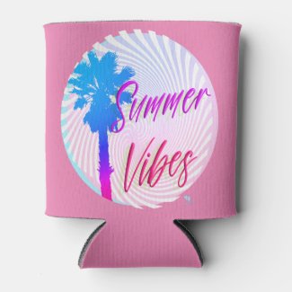 Summer Vibes Neon Palm Tree Beach Lifestyle