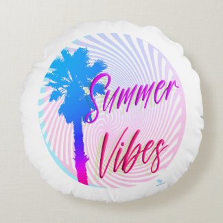Summer Vibes Neon Palm Tree Beach Lifestyle