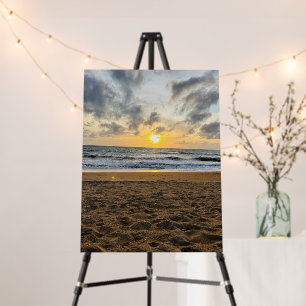 Summer Vibes Ombre Beach Sun & Sand Monogram Foam Board