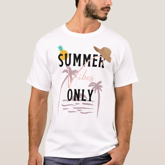 Summer Vibes Only Beach T-Shirt (Front)