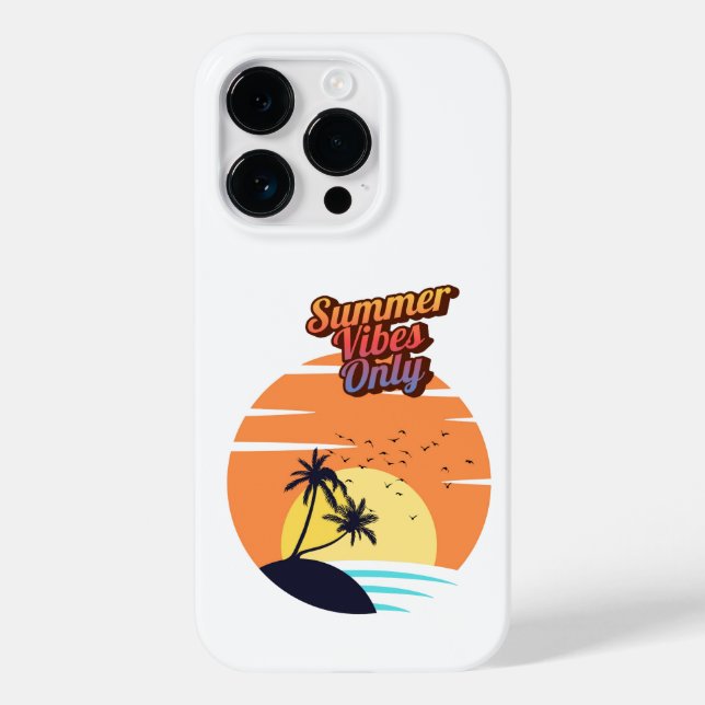 Summer vibes only. Case-Mate iPhone case (Back)