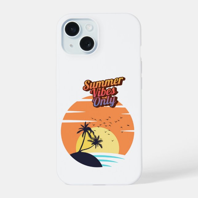 Summer vibes only. iphone case (Back)