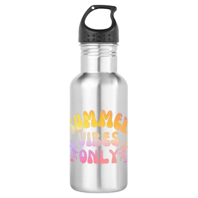 SUMMER VIBES ONLY STAINLESS STEEL WATER BOTTLE (Front)