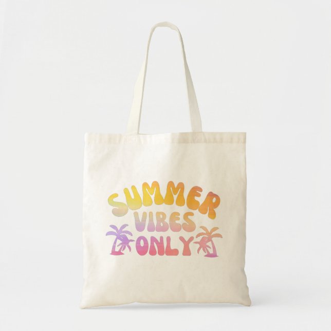 SUMMER VIBES ONLY TOTE BAG (Front)