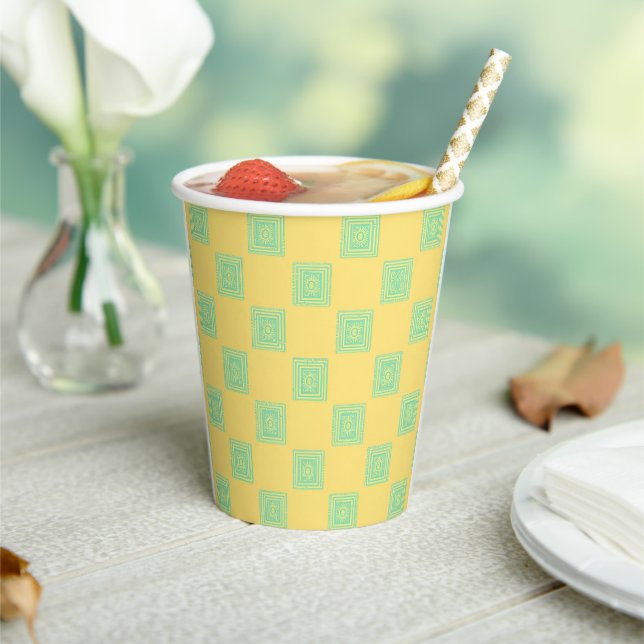 Summer Vibes Paper Cups - 8oz Set (Insitu)