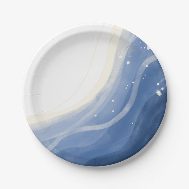 Summer Vibes Party Paper Plates (Front)