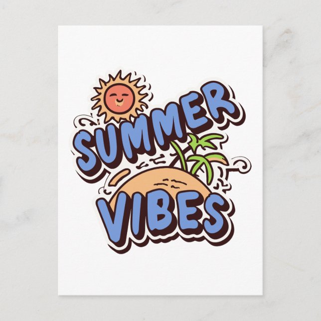 Summer Vibes Postcard (Front)