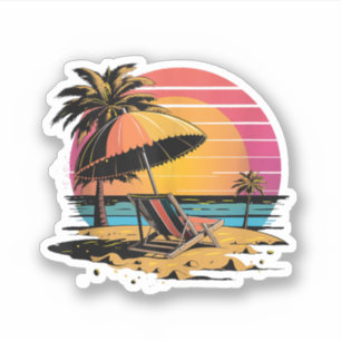 Summer Vibes Sea, sun and beach Sticker