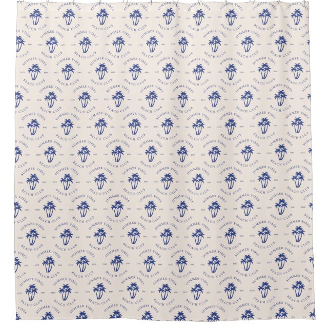 Summer Vibes Shower Curtain (Front)