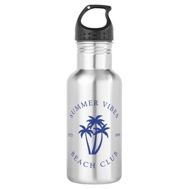 Summer Vibes Stainless Steel Water Bottle (Front)