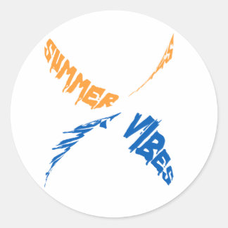 Summer Vibes: Sun, Fun & Good Times Classic Round Sticker