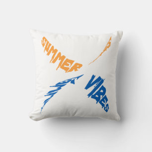 Summer Vibes: Sun, Fun & Good Times Throw Pillow
