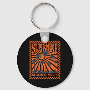 Summer Vibes, Sunset Wave, Sunshine Paradise, Summ Keychain