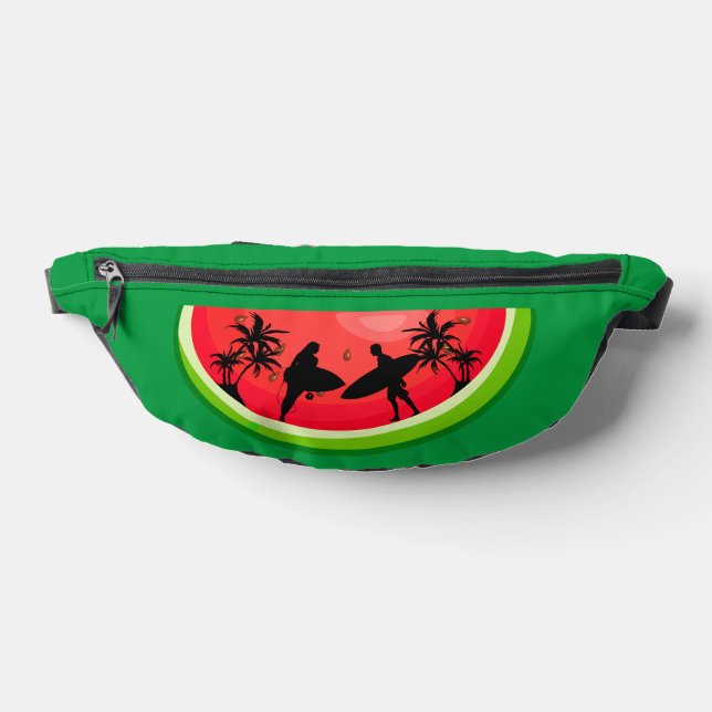 Summer Vibes Surf Watermelon Fruits Fanny Pack (Lay Down)