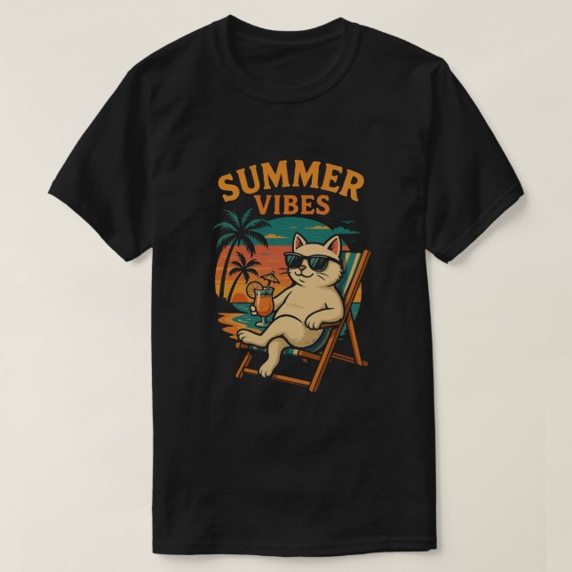summer vibes t-shirt cool  (Design Front)