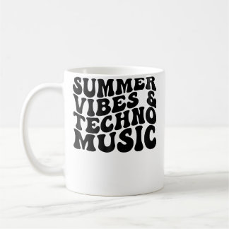 Summer Vibes Techno Music Edm Rave Beach Coffee Mug