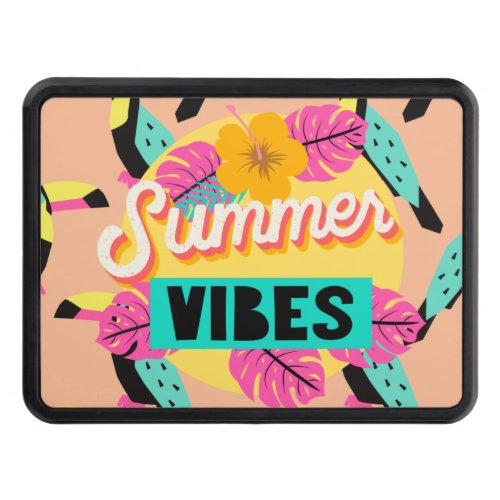 Summer Vibes Toucan Tropical Pattern Hitch Cover