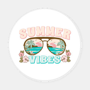 Summer Vibes Tropical Beach Summer Fun Coaster Set