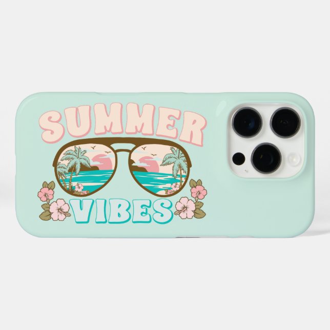 Summer Vibes Tropical Beach Sunglasses  Case-Mate iPhone Case (Back (Horizontal))