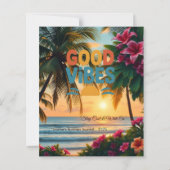 Summer Vibes Tropical Notebook (Back)