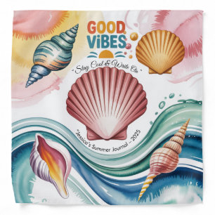 Summer Vibes Tropical Notebook Bandana