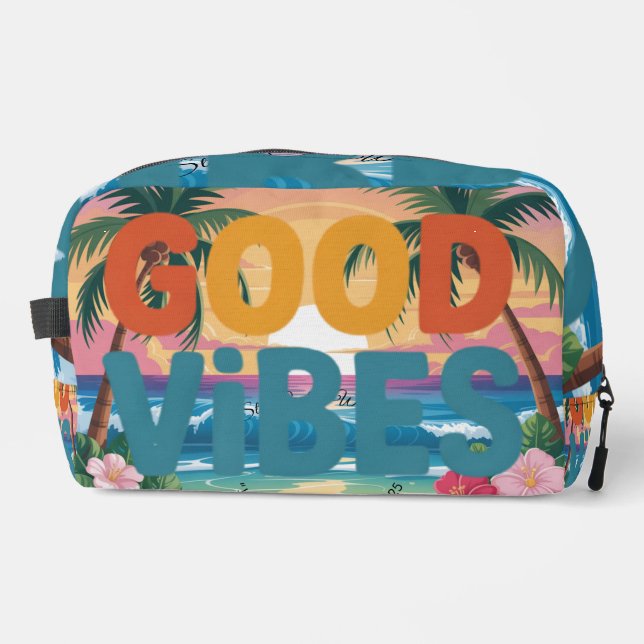 Summer Vibes Tropical Notebook  Dopp Kit (Front)
