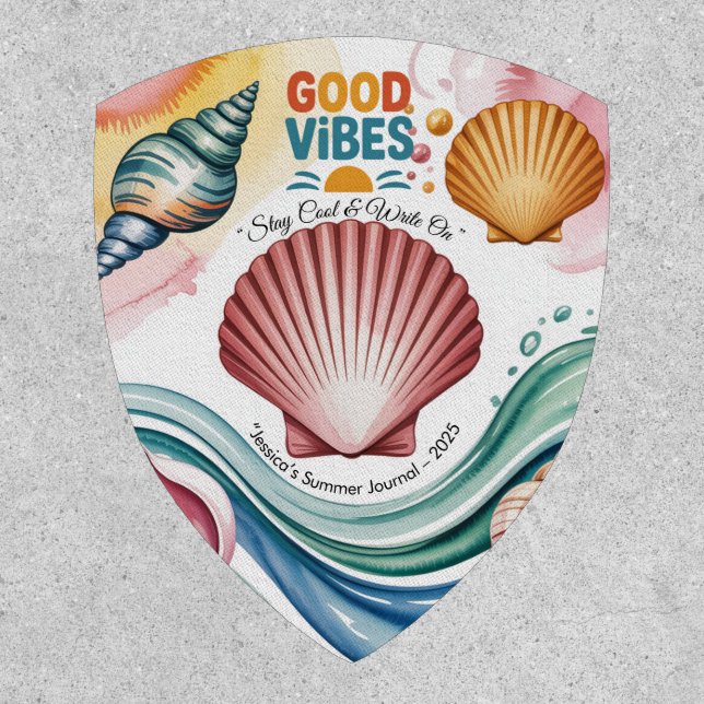 Summer Vibes Tropical Notebook  Patch (Front)