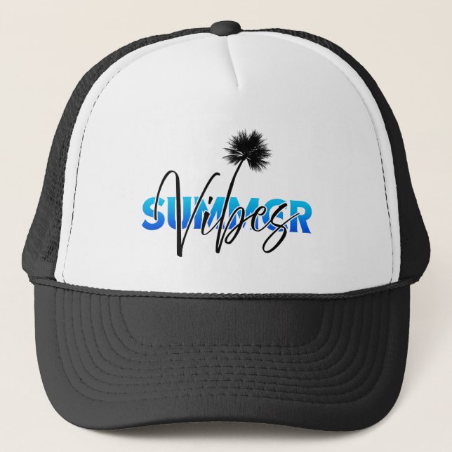 summer vibes trucker hat (Front)