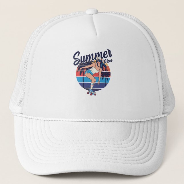 Summer Vibes Trucker Hat (Front)