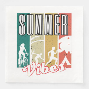 Summer Vibes.w Paper Dinner Napkins