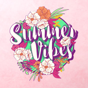 Summer Vibes Wall Decal