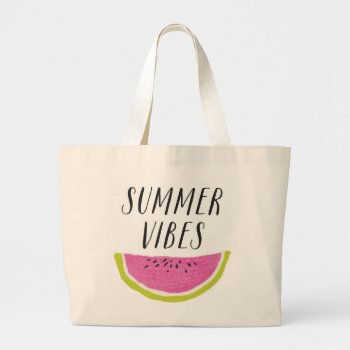 Summer Vibes Watermelon Beach Bag by ericar70 at Zazzle