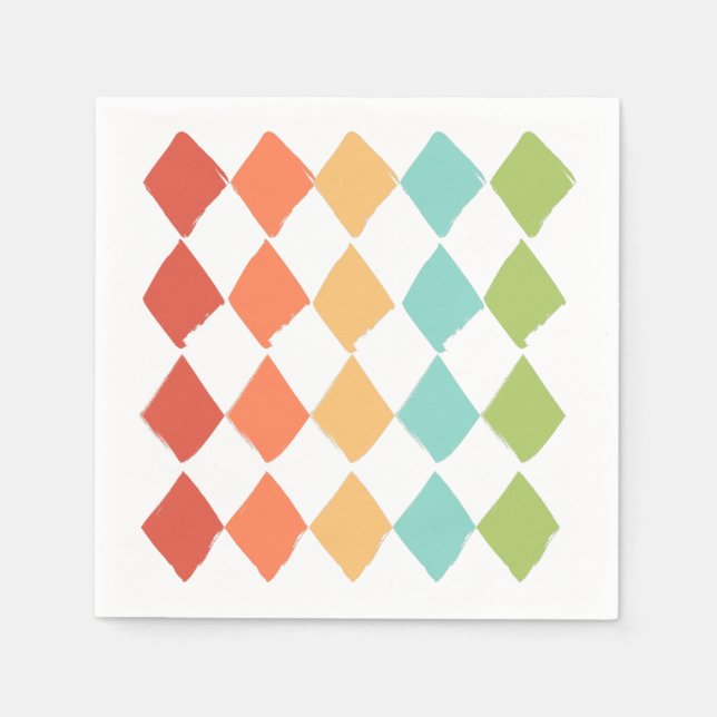 Summer vibrant colors  napkins (Front)