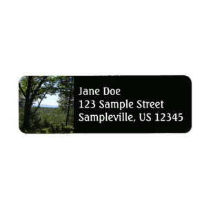 Summer View in Acadia National Park Label