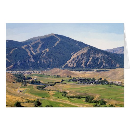 Summer View of the Ketchum/ Sun Valley Area Cards (Front Horizontal)