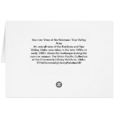 Summer View of the Ketchum/ Sun Valley Area Cards (Back Horizontal)