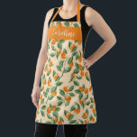 Summer Vintage Oranges Boho Fruit Personalized Apron<br><div class="desc">Summer Vintage Oranges Boho Nature Fruit Personalized Apron</div>