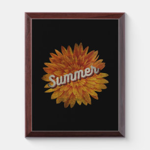 SUMMER VINTAGE SUNFLOWER AWARD PLAQUE