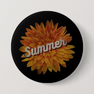 SUMMER VINTAGE SUNFLOWER BUTTON