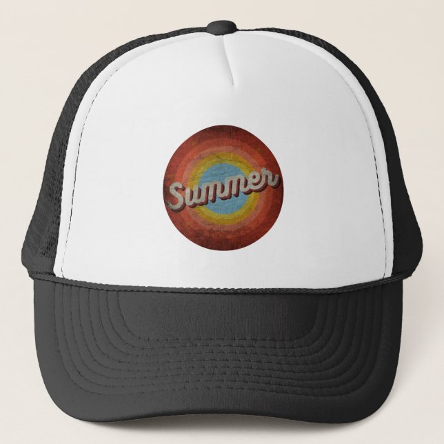SUMMER VINTAGE TRUCKER HAT (Front)