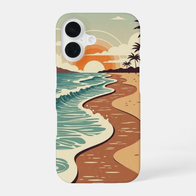 Summer Warm Shore Iphone Case (Back)