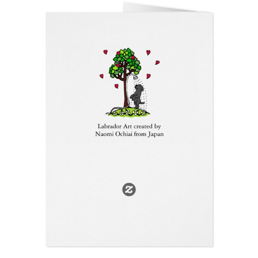 Summer Water Fun Black Labrador Cartoon (Back)