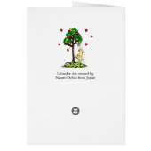 Summer Water Fun Yellow Labrador Cartoon (Back)