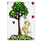 Summer Water Fun Yellow Labrador Cartoon (Front)